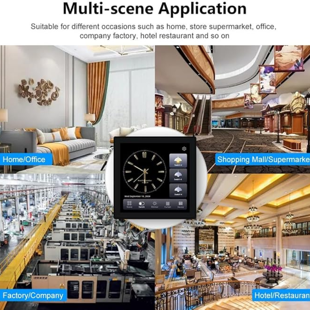 4 Inch Touch Screen 4Gang Smart Zigbee Gateway