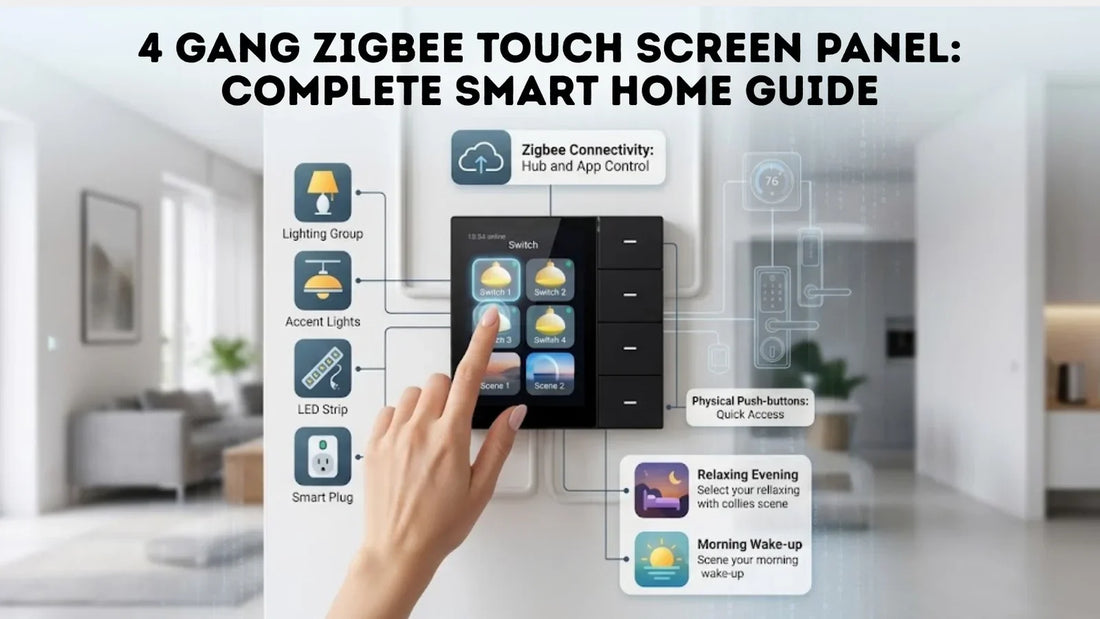 4 Gang Zigbee Touch Screen Panel Complete Smart Home Guide