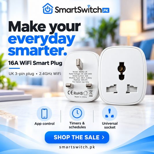 16A UK Type Universal Smart Plug  