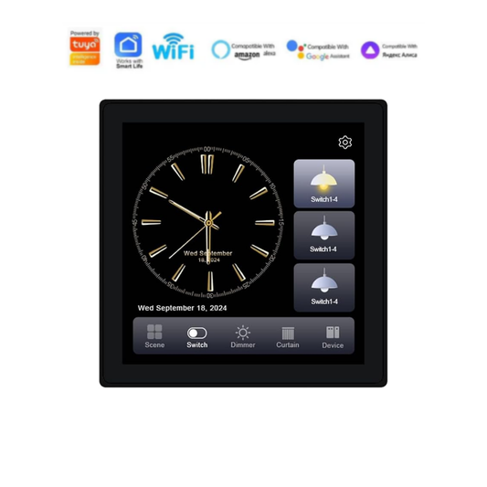 4 Inch Touch Screen 4Gang Smart Zigbee Gateway