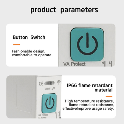 63A 1P+N WiFi Smart Circuit Breaker with Energy Metering