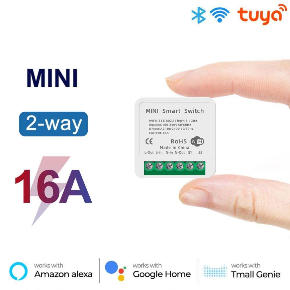 1Ch Mini Smart Switch 16A with Power Monitor for Advanced Home Automation Control