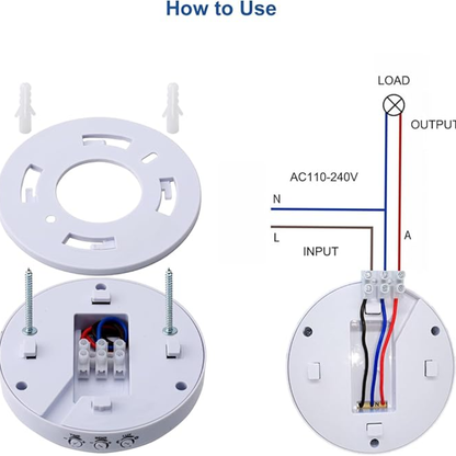 Motion Infrared PIR Sensor (120° Ceiling Mount, Non-WiFi)