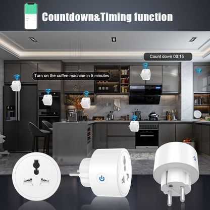 WiFi 20A Universal EU Socket | Wifi Smart Plug