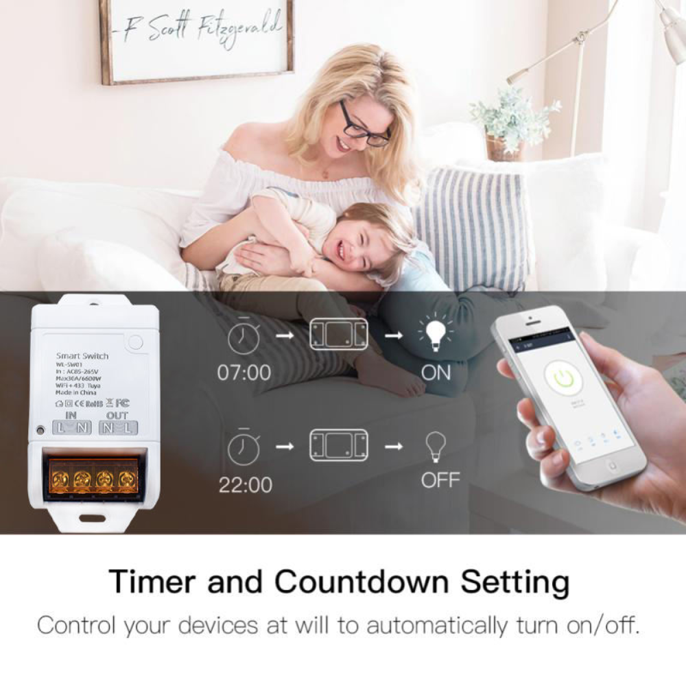 30A WiFi Smart Relay Switch 