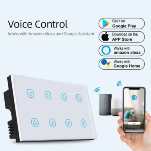 8 Gang WiFi Touch Switch