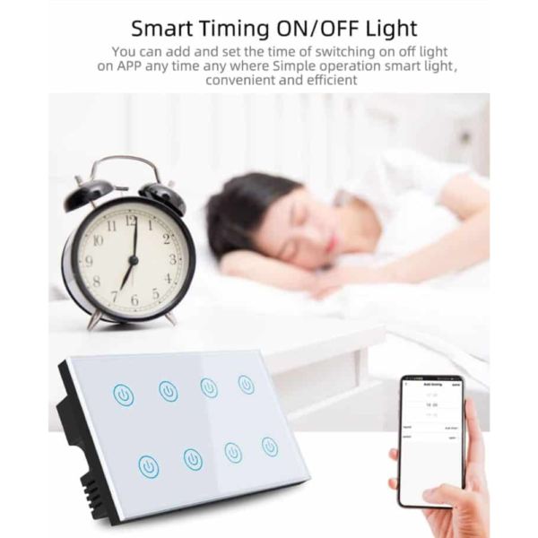 8 Gang WiFi Touch Switch