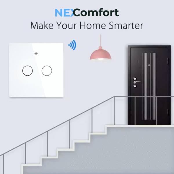 WiFi Touch Switch Panel 2 Gang