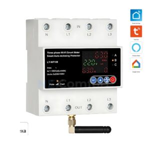 3 Phase 100A Smart Breaker – 4P High Power WiFi Circuit