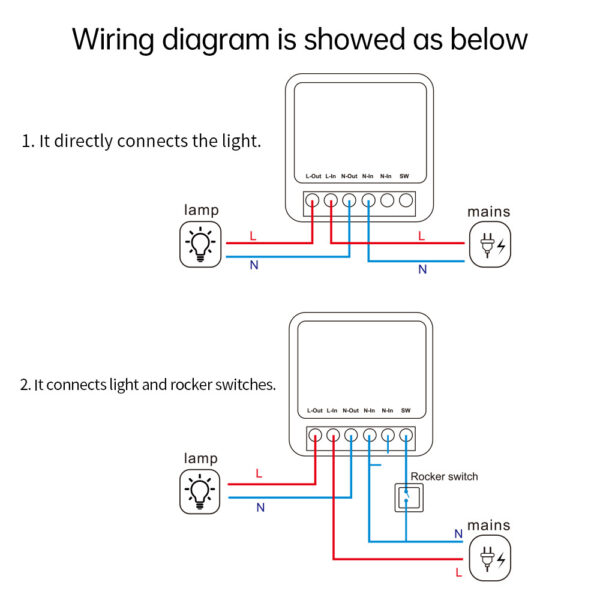 Smart WiFi Switch Mini Wireless Home Automation installation