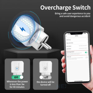 WiFi Smart Plug 16A Socket Wall Smart Life App (EU plug) overcharge switch