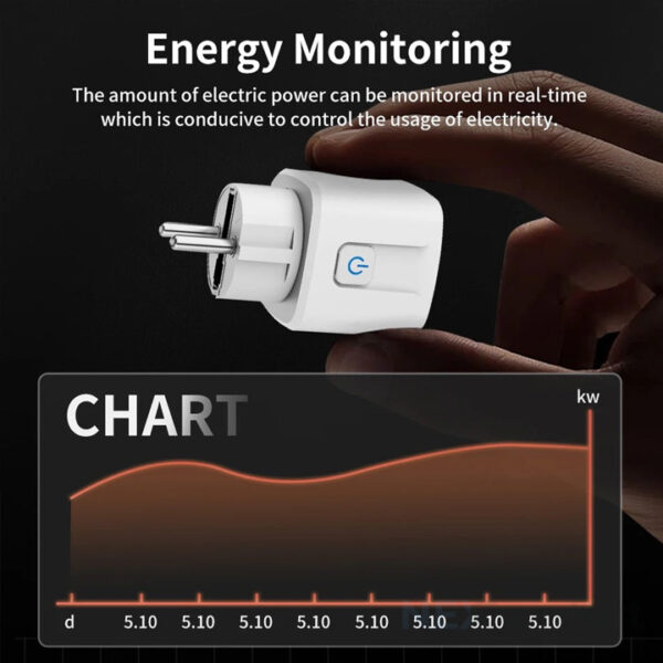 WiFi Smart Plug 16A Socket Wall Smart Life App (EU plug) timer chart copy