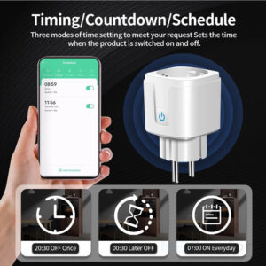 WiFi Smart Plug 16A Socket Wall Smart Life App (EU plug) timing cowntdown timer feature