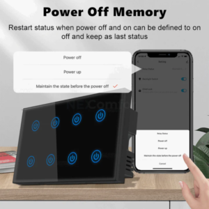 Wifi 8 Gang Touch Switch
