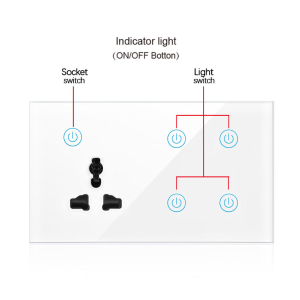 Wifi 4 Gang With Multi Socket