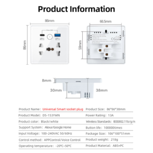 Smart Wall Socket With USB Port