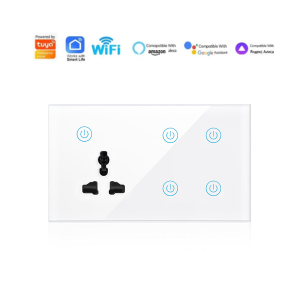 Wifi 4 Gang With Multi Socket