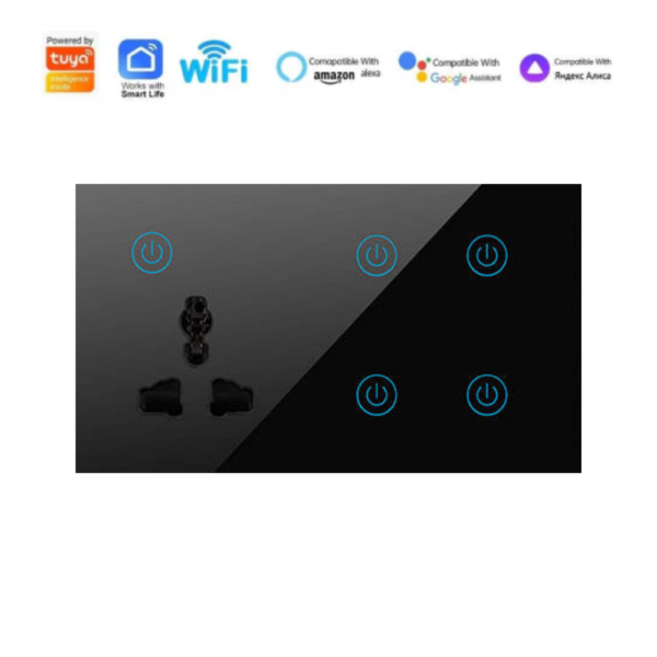 Wifi 4 Gang With Multi Socket