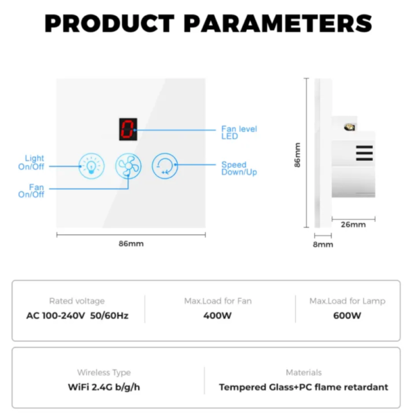 Smart Light & Fan Switch