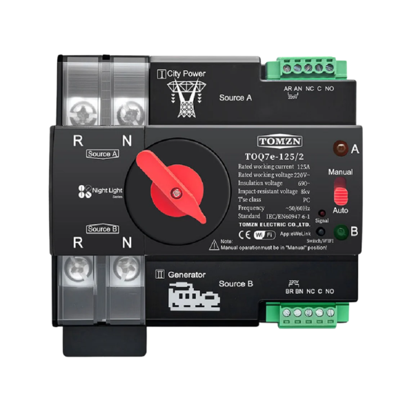 TOMZN Smart Changeover ATS Switch 2P