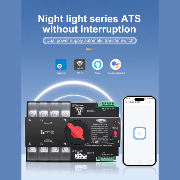 TOMZN Smart Changeover ATS Switch 4P